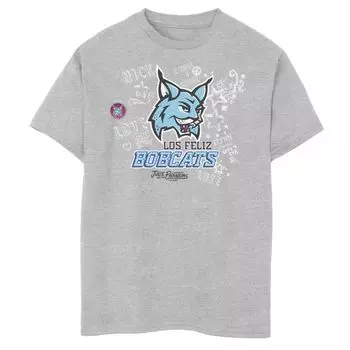 Футболка с логотипом Los Feliz Bobcats для мальчиков 8–20 лет Julie And The Phantoms и графическим рисунком Licensed Character