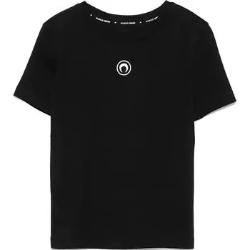 Футболка с логотипом Луны Marine Serre, черный