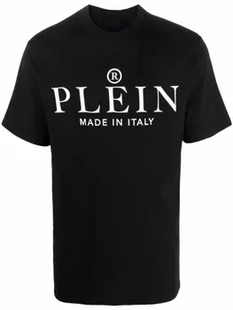 Футболка с логотипом Made in Italy Philipp Plein, черный