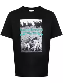 Футболка с логотипом Maison Kitsun, черный