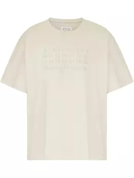 Футболка с логотипом Maison Margiela, нейтральный