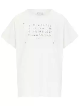Футболка с логотипом MAISON MARGIELA, нейтральный