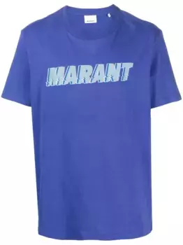 Футболка с логотипом MARANT, синий