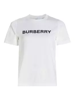 Футболка с логотипом Margot Burberry, белый