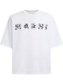 Футболка с логотипом Marni, белый