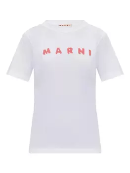Футболка с логотипом Marni, белый
