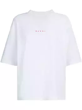 Футболка с логотипом Marni, белый