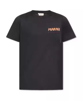 Футболка с логотипом Marni, черный