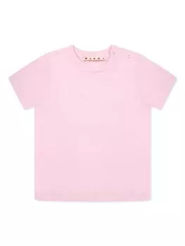 Футболка с логотипом Marni Kids, розовый
