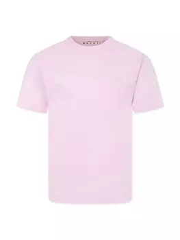 Футболка с логотипом Marni Kids, розовый
