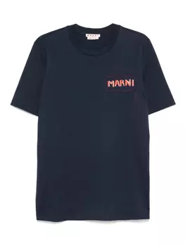 Футболка с логотипом Marni, синий