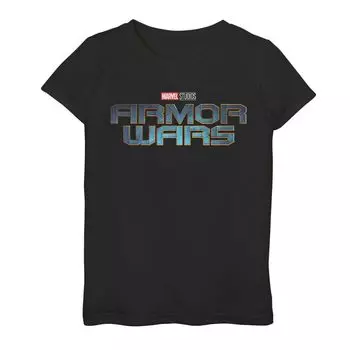 Футболка с логотипом Marvel Armor Wars для девочек 7–16 лет Marvel