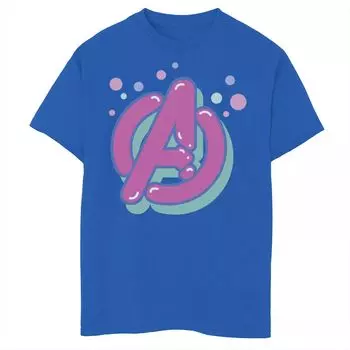 Футболка с логотипом Marvel Avengers Bubble Pop для мальчиков 8–20 лет Marvel