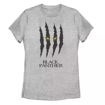 Футболка с логотипом Marvel Black Panther Claw Marks для юниоров Licensed Character