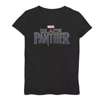 Футболка с логотипом Marvel Black Panther для девочек 7–16 лет Licensed Character