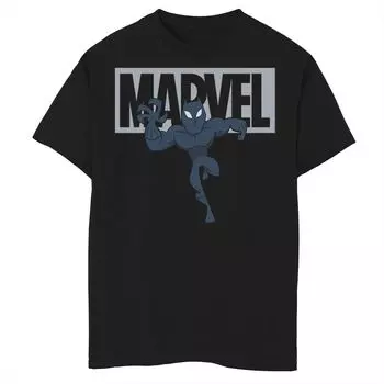 Футболка с логотипом Marvel Black Panther в стиле чиби для мальчиков 8–20 лет Licensed Character