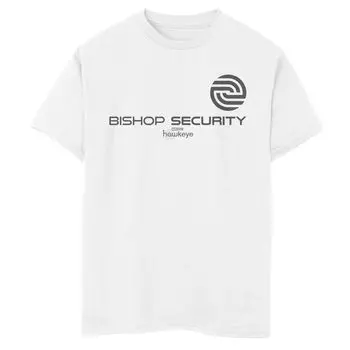 Футболка с логотипом Marvel Hawkeye Bishop Security для мальчиков 8–20 лет Marvel