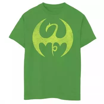 Футболка с логотипом Marvel Iron Fist и графическим рисунком дракона для мальчиков 8–20 лет Marvel