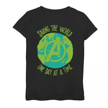 Футболка с логотипом Marvel Saving The World для девочек 7–16 лет Marvel
