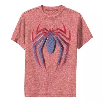 Футболка с логотипом Marvel Spider-Man в горошек и графикой для мальчиков 8–20 лет Marvel