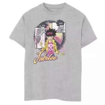 Футболка с логотипом Marvel X-Men Jubilee и коллажем для мальчиков 8–20 лет Marvel