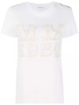 Футболка с логотипом MAX MARA, белый