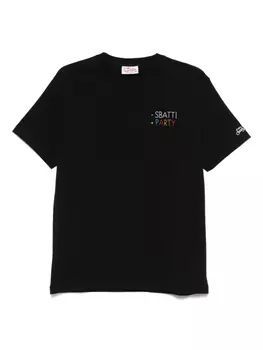 Футболка с логотипом MC2 Saint Barth, черный