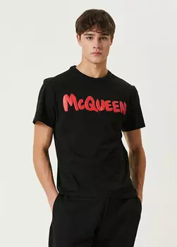 Футболка с логотипом Mcqueen, черный