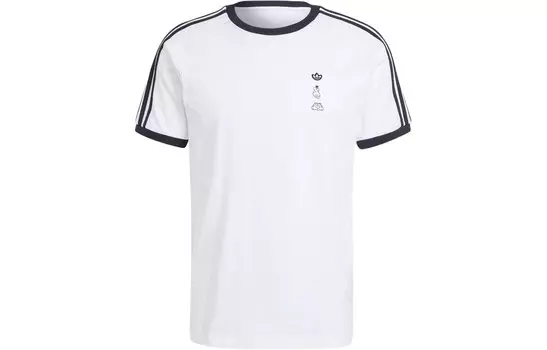 Футболка с логотипом Микки Мауса, мужская, белая Adidas Originals, белый