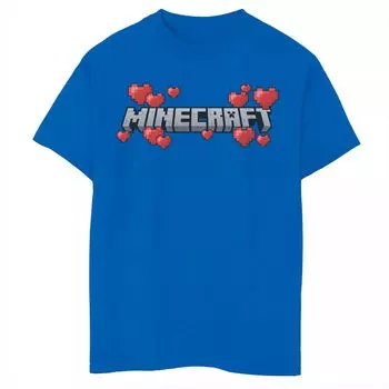 Футболка с логотипом Minecraft для мальчиков 8–20 лет и сердечками Licensed Character