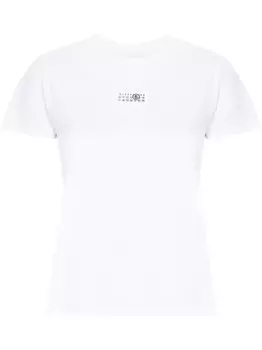 Футболка с логотипом MM6 Maison Margiela, белый