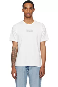 Футболка с логотипом Mm6 Maison Margiela, белый