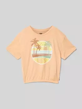 Футболка с логотипом модель «SUNRISE» Levi’s Kids, светло-оранжевый