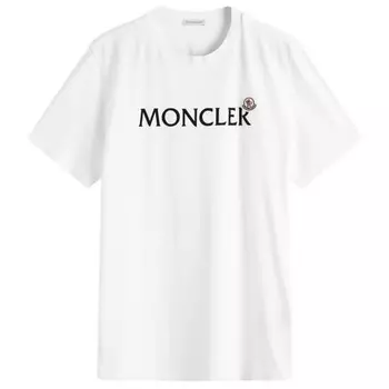 Футболка с логотипом Moncler, белый