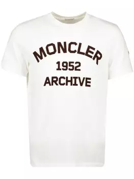 Футболка с логотипом Moncler, белый