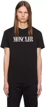 Футболка с логотипом Moncler, черный