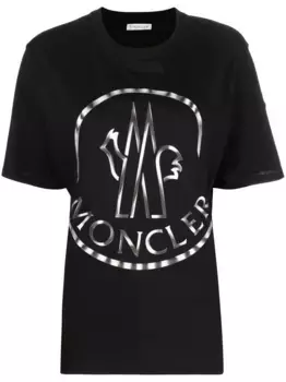 Футболка с логотипом MONCLER, черный