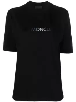Футболка с логотипом MONCLER, черный