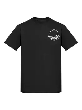 Футболка с логотипом Moncler, черный