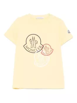 Футболка с логотипом Moncler Enfant, желтый