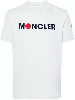 Футболка с логотипом Moncler, синий