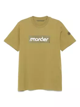 Футболка с логотипом Moncler, зеленый