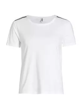 футболка с логотипом Moschino, белый
