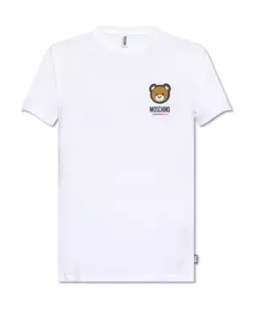 Футболка с логотипом Moschino, белый