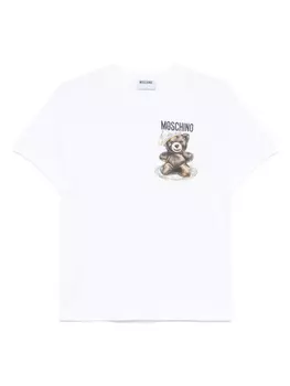 Футболка с логотипом Moschino, белый