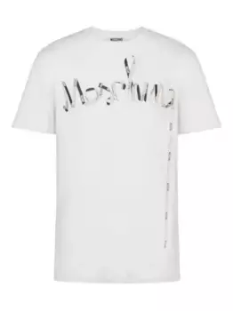 Футболка с логотипом Moschino, белый