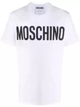 Футболка с логотипом Moschino, белый