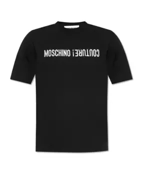Футболка с логотипом Moschino, черный