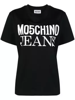 Футболка с логотипом Moschino, черный