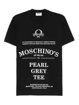 Футболка с логотипом Moschino, черный